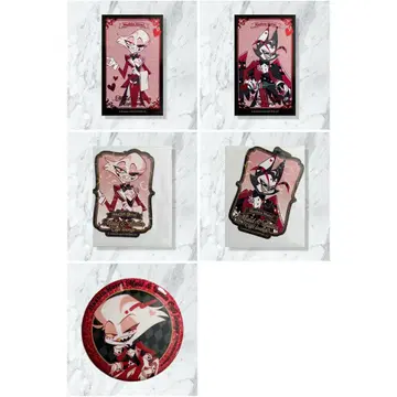 해즈빈 호텔 금박 카드 스티커 캔뱃지 엔젤 허스크