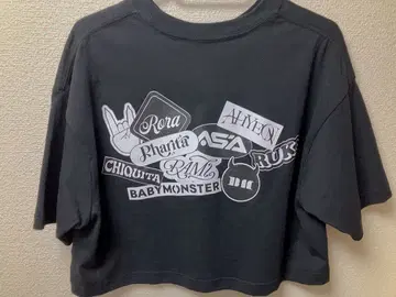 BABYMONSTER T셔츠 숏 기장