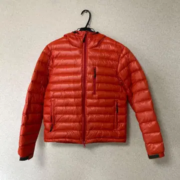 GAP 오렌지 후드 부착 다운 자켓