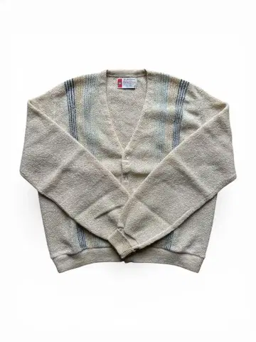 PURITAN 스트라이프 가디건 베이지