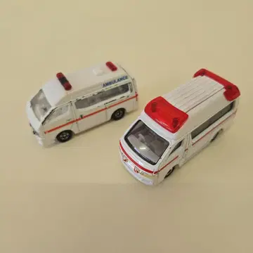 구급차 미니카 2대 세트