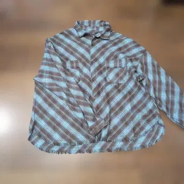 완판템 카스타네 체크 플란넬 셔츠