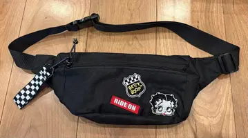 베티 부프 바디백 블랙 웨스트 파우치 BETTY BOOP