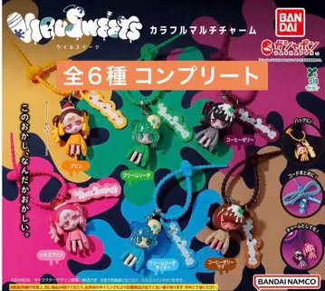 VIRUSWEETS 컬러풀 멀티 참 가챠가챠 우일스위츠