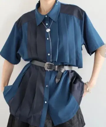 HARE 아지메 플리츠 셔츠