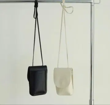 TODAYFUL 가죽 스마트폰 숄더백 블랙 멀티 미니백