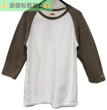 * 할리우드 런치마켓 H 자수 래글런 절개 7부 소매 티셔츠 3