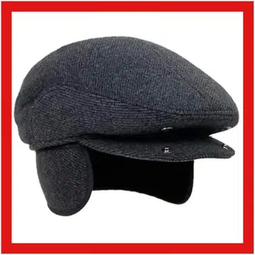 헌팅 모자 캐스킷 남성용 가을 겨울 귀마개 그레이 선물