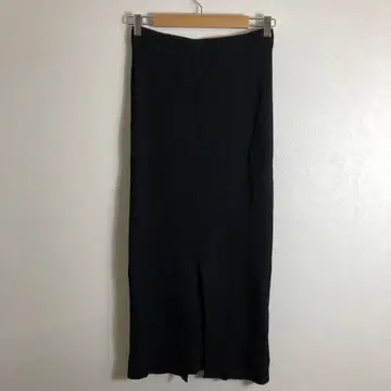 [ 새상품급 ] 빈티지 리브 짜임 타이트 롱 스커트 블랙