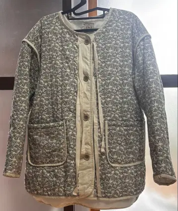 사만사 모스모스 SM2 코듀로이 퀼트 자켓 꽃무늬 프리 사이즈