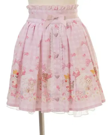 LIZLISA 리즈리사 SweetBearGelato 스커트 핑크 레어