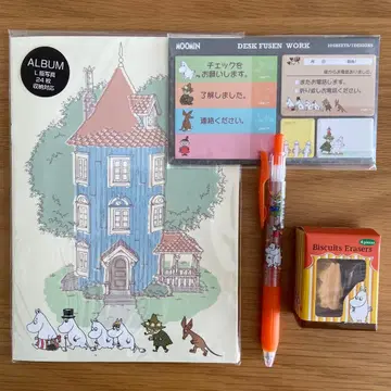 [ 미사용 ] 무민 앨범 & 문구 세트