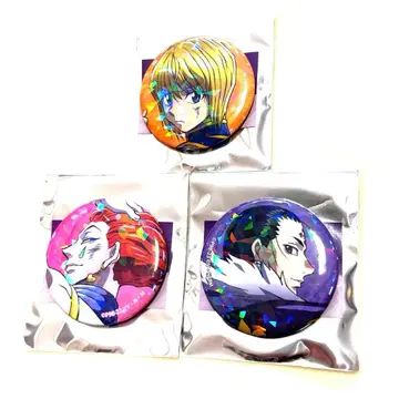 HUNTER x HUNTER 싸우는 등 캔뱃지 크라피카 히소카 클로로