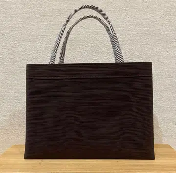 에리슈 일본 의류 토트백 A4 실크 가드 부착 연습 가방 브라운