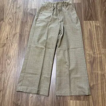 HARRIS WALLACE 구제 의류 체크 무늬 와이드 팬츠