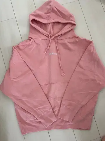 밀크 페도 핑크 후드티