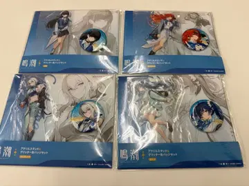 명조 로손 콜라보 아크릴 스탠드 & 글리터 캔뱃지 컴플리트 세트