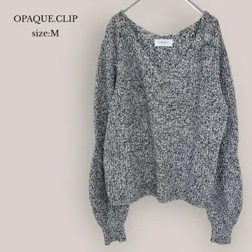 오파크 클립 OPAQUE.CLIP V넥 니트 루즈핏 M