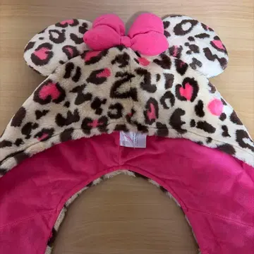 미니 마우스 레오파드 무늬 플리스 캡