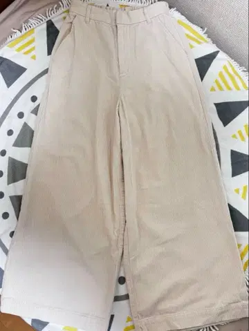 니코앤드 - 코듀로이 와이드 팬츠 사이즈 3 아이보리