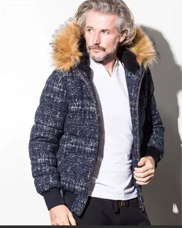 [ 새상품급 ] 1PIU1UGUALE3 우노피우 트위드 다운 자켓