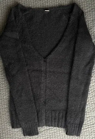 모헤어 혼방 니트 가디건 론 허먼