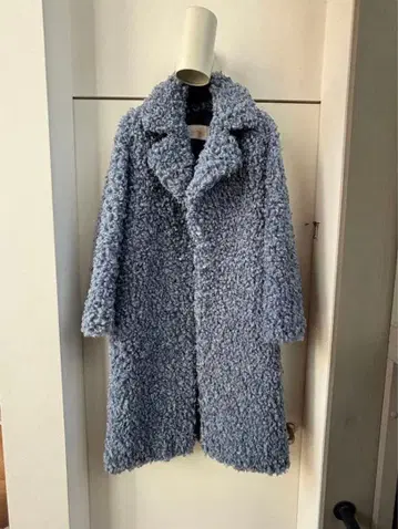 미사용 LEMONPLET 인조 모피 롱 코트