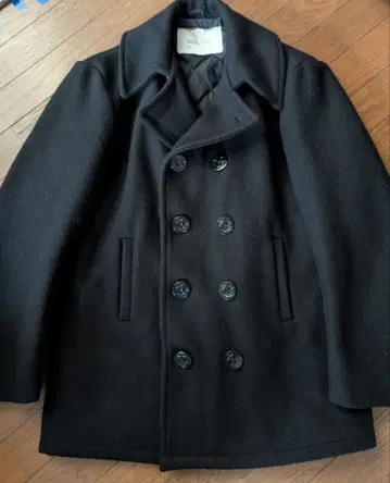 USA제 울 피 코트 퀼팅 새상품급