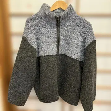 LEPSIM 보아 절개 자켓 그레이