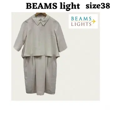 BEAMS LIGHTS 베이지 긴팔 원피스 size 38 셔츠 원피스