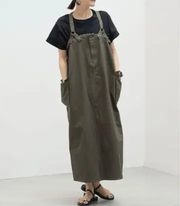 [ BEAMS HEART ] 서스펜더 카고 원피스 살로펫