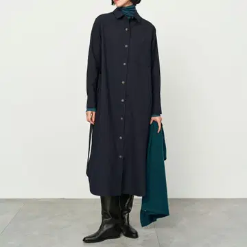 소주 소프트 옥스 원피스 네이비