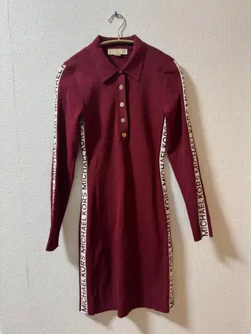 MICHAEL KORS 버건디 니트 원피스 S