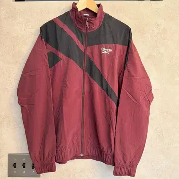 Reebok 나일론 자켓 버건디/블랙