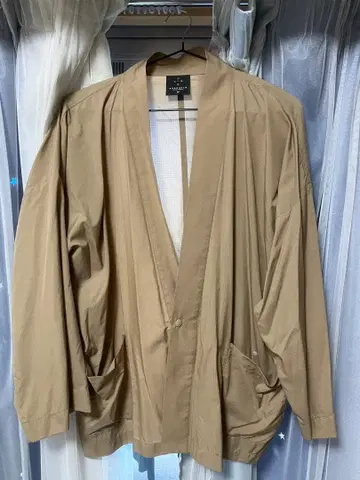 AXESQUIN 베이지 나일론 자켓 M