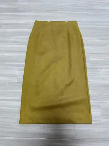 vis 머스타드 슬릿 타이트 스커트 S