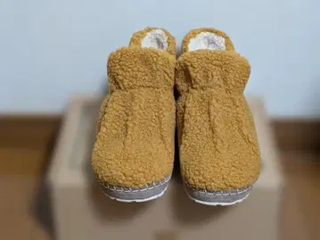 L.L. Bean 코지 슬리퍼 부티 파일 플리스 앤틱 골드