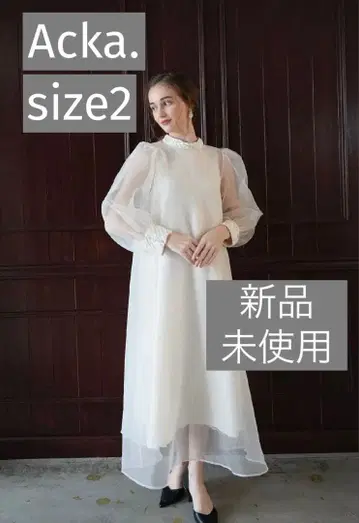 [ Acka. ] sheer over one-piece/화이트