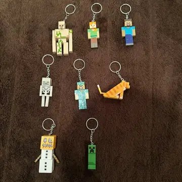 마인크래프트 캐릭터 키링 8개 세트