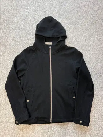 지퍼 후드티 울 더블 지퍼 짧은 기장