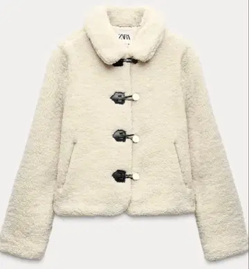 ZARA 크림색 보아 자켓