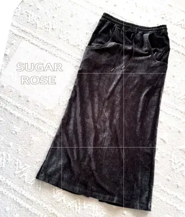 [ SUGAR ROSE ] 벨로아 타이트 스커트 하자품 슈가 로즈