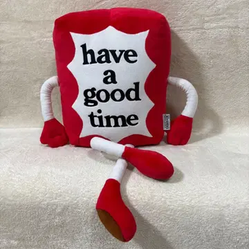 [레어] have a good time GOODY 봉제 인형 쿠션