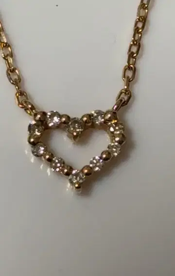 agete k10 하트 목걸이