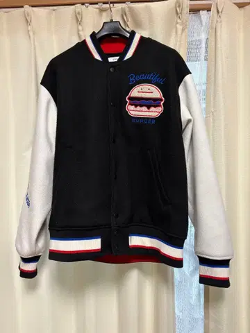 graniph 햄버거 자수 바시티 자켓 M