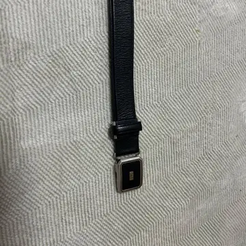 DAKS 블랙 가죽 벨트