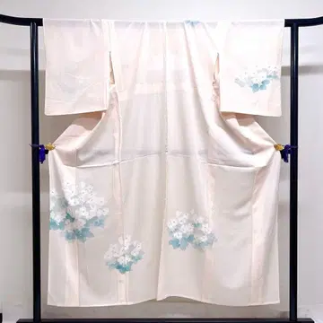 츠케사게 여름용 명주 꽃 무늬 문 없는 화려한 기모노 015k