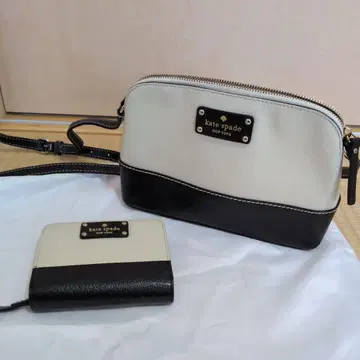 케이트 스페이드 숄더백 아이보리/블랙