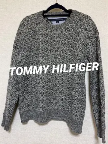 타미힐피거 그레이 니트 스웨터 S/P