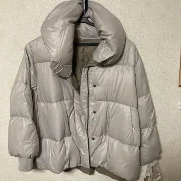 미사용 새상품 여성용 그레이 다운 자켓 L 사이즈